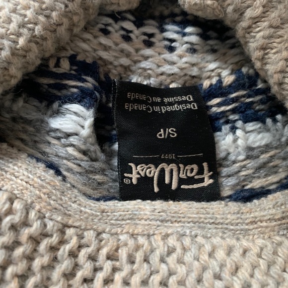 Ladies Small Zip Up Sweater - Picture 4 of 6